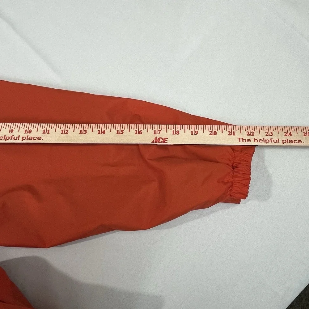 Gap Jacket Men Large‎ Orange Anorak Windbreaker Pullover Hooded 1/2 Zip VTG Y2K